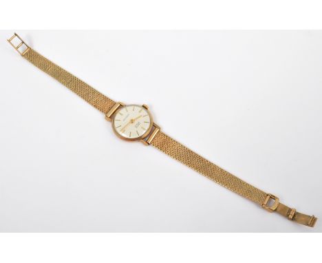 Lady's 9ct Rotary wristwatch, bracelet strap.  Gross 21.5g