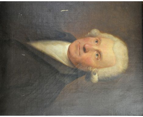 Early 19th Century English School, head and shoulders portrait, gent, oil on canvas, 59cm x 49cm.