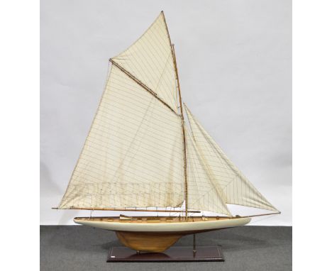 Large model sale, J-class schooner pond yacht. 160cm in length. 