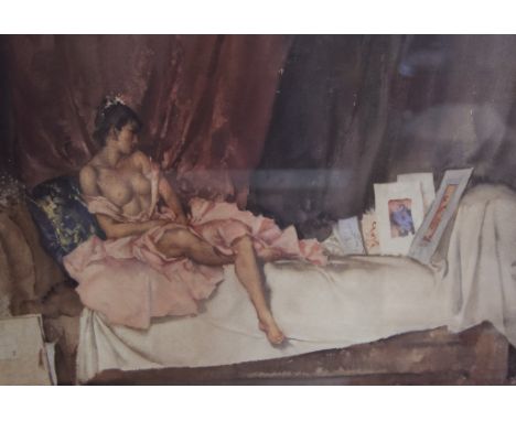 After Sir William Russell Flint (1880-1969), "The Artists Model" and "Amanda", the first a limited edition print number 605/8