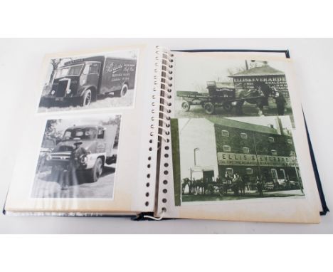 Fourteen albums of photographs and prints of vintage lorries, vans etc, approximately 1800 images,  collected by Peter Skinne