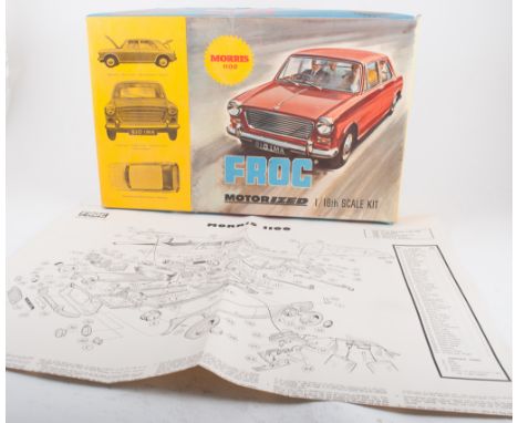 Frog 1:16 scale motorized Morris 1100 model kit, 1960s, boxed unused.