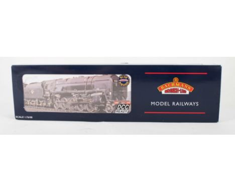 Bachmann 9F 2-10-0 standard 92077, Chimney BR l/C black BR1F tender locomotive set 32-858DC.