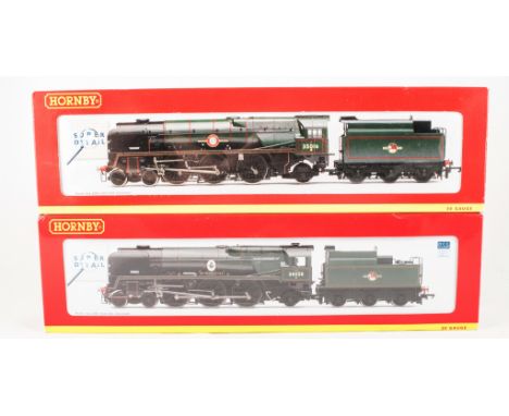 Hornby R2310 BR 4-6-2 Merchant Navy class 'Elders Fyffes' locomotive, R2709 BR 4-6-2 Rebuilt Mattel of Britain class 34058 'S