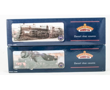 Bachmann WD 2-8-0 Austerity 90015, BR black E/crest locomotive set 32-257, 2-6-0 Crab 42789 BR lined black L/crest with Coal 