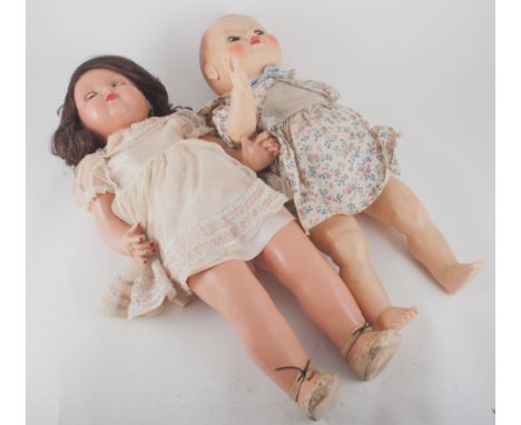 Pedigree walking dolls, Palitoys and other dolls, teddy bears, small dolls and early Sooty hand puppet, (quantity in vintage 