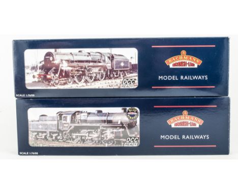 Bachmann standard class 5MT 73050, BR black L/crest BR1G tender, 'weathered' locomotive 32-507, standard class 4MT 2-6-0 7607