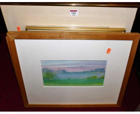 EJ Wilson - Winter furrows, and Buttercups, pair lithographs, one other artists proof lithograph by the same hand titled High