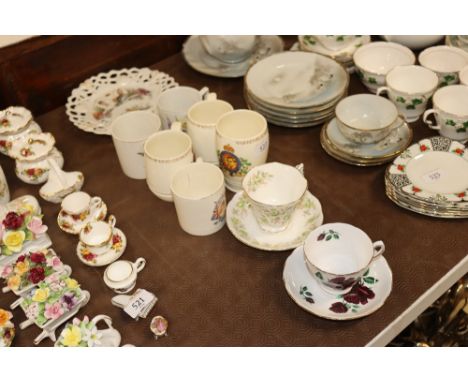A quantity of Royal Commemorative china; and two tea cups and saucers 