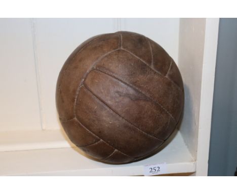 A vintage leather football