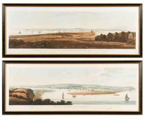 Frederick Christian Lewis after Haseler-View of The Entrance of The River Teign;View of the Entrance of The River Exe,:-two, 