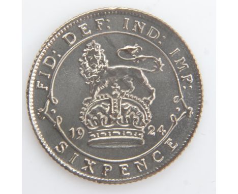 1924 - silver sixpence of George V - gVF. UK P&amp;P Group 0 (£6+VAT for the first lot and £1+VAT for subsequent lots) 