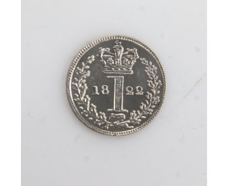 1822 - silver Maundy Penny of George IV - EF. UK P&amp;P Group 0 (£6+VAT for the first lot and £1+VAT for subsequent lots) 