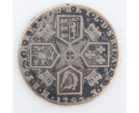 1787 - silver sixpence of George III - gF. UK P&amp;P Group 0 (£6+VAT for the first lot and £1+VAT for subsequent lots) 