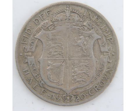 1920 silver half crown of George V. UK P&amp;P Group 0 (£6+VAT for the first lot and £1+VAT for subsequent lots) 