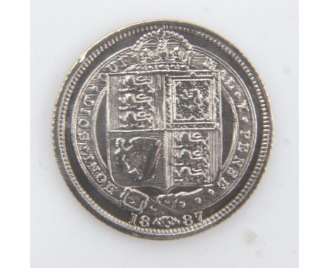 1887 - silver sixpence of queen Victoria - nEF. UK P&amp;P Group 0 (£6+VAT for the first lot and £1+VAT for subsequent lots) 