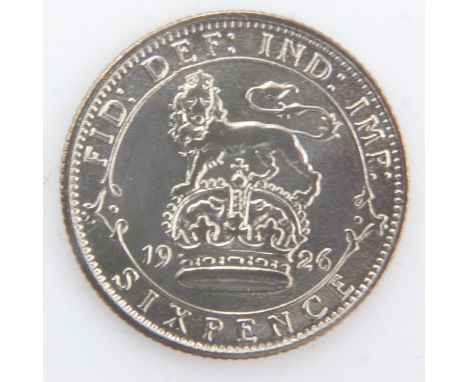 1926 - Silver Sixpence of George V - VF. UK P&amp;P Group 0 (£6+VAT for the first lot and £1+VAT for subsequent lots) 