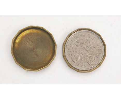 Evasion threepenny coins hollowed to disguise half sovereigns. UK P&amp;P Group 0 (£6+VAT for the first lot and £1+VAT for su