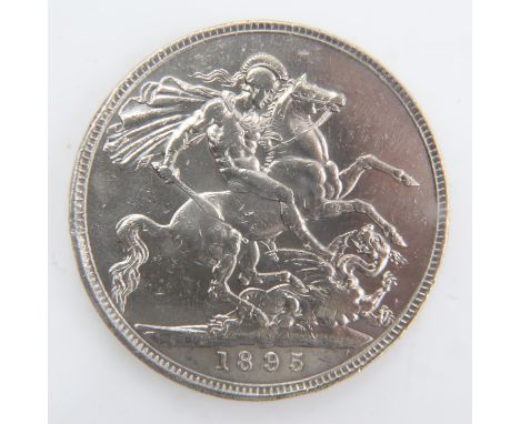 1895 - silver Crown of queen Victoria. UK P&amp;P Group 0 (£6+VAT for the first lot and £1+VAT for subsequent lots) 