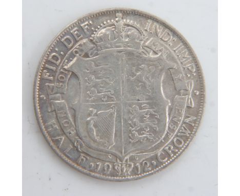 1912 silver half crown of George V. UK P&amp;P Group 0 (£6+VAT for the first lot and £1+VAT for subsequent lots) 