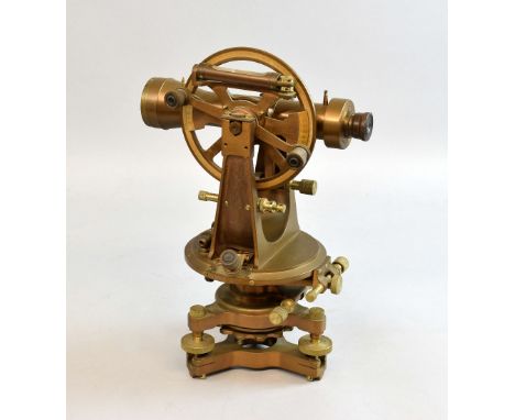 Transit or Theodolite Brass Surveyor Instrument & Case, Stanley, London