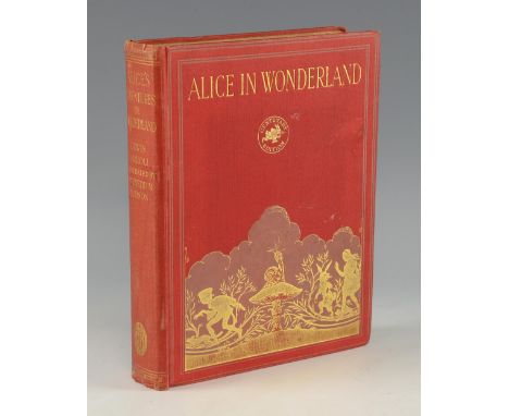 Alice in Wonderland, Centenary edition,  illustrated Gwynedd M  Hudson, published Hodder and Stoughton for Boots, red cloth a