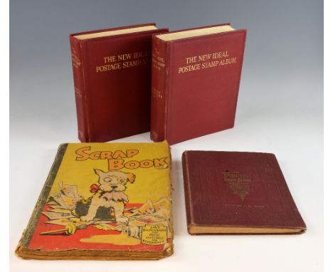 Two 'The New Ideal Postage Stamp Albums' by Stanley Gibbons Ltd, Foreign Countries A-J & K-Z together with 'The Triumph Stamp