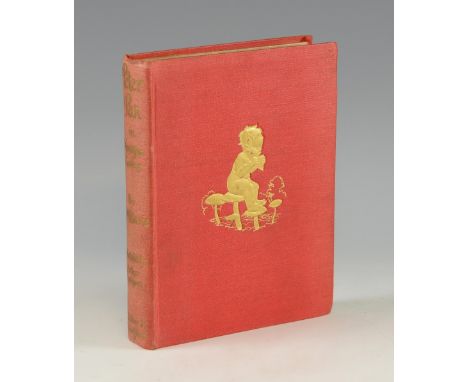 J M Barrie, Peter Pan in Kensington Gardens, Illustrated Arthur Rackham,  Original red cloth with gilt Peter Pan, circa 1919.