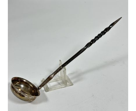 A first quarter of 19thc Scottish provincial silver Charles Murray of Perth toddy ladle of oval lipped form with spiral Whale