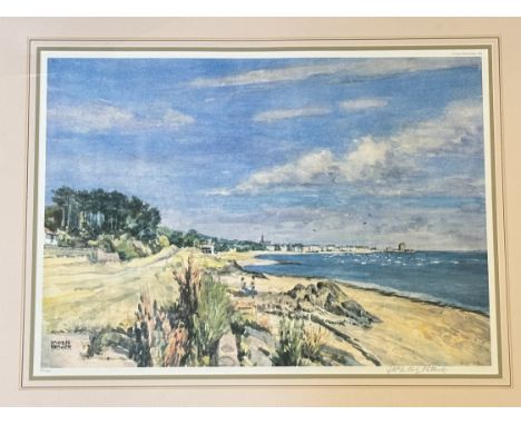 Patrick McIntosh, Broughty Ferry from the Grassy Beach, print no 165/850, signed pencil bottom right, artist label verso, in 