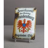 Email-Schild "Feuersozietät der Provinz Brandenburg Gegründet 1719" (20er J.)