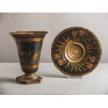 Kratervase mit Schale (Frankreich, Art déco, 1920er J.)