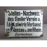 Altes Blechschild