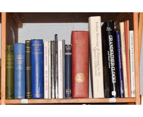 A small collection of books, predominantly County Durham local history (one shelf)