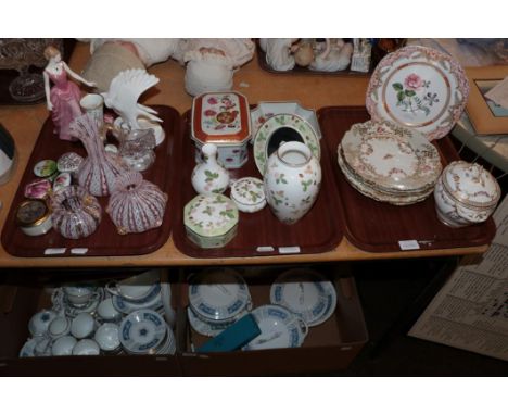 A selection of 20th century ceramics and glass including Murano Cenedese Vetri jug and two vases, Royal Worcester ''Mia'' fig