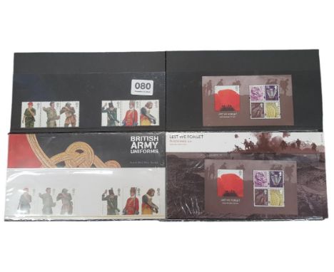 SET OF 3 ARMY RELATED STAMP FOLDERS 