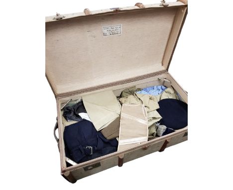LARGE TRUNK OF MILITARY CLOTHING