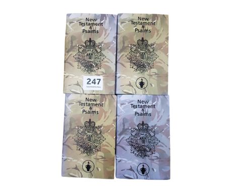 4 X ARMY BIBLES 