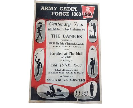 ARMY CADET FORCE 1860-1960 POSTER 