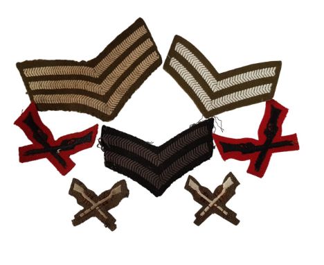 7 BRITISH ARMY CLOTH PATCHES 