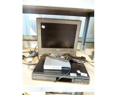 Flat screen television and recorder