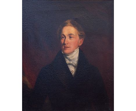 Attributed to Joseph Slater, R.A. British (1782-1837)  "Portrait of James Stopford, Fourth Earl of Courtown (1794-1858)," 76c