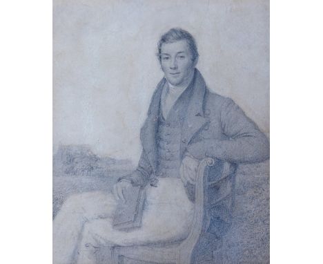 Charles Hayter (1761-1835)  "Mr. George Dawkings, Courtown House, Wexford," and its accompanying Portrait, a pair, pencil ske