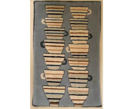 Patrick Scott (1921-2014) "Two Stacks of Tea Cups," Tapestry, by V'soke Joyce, approx. 185cms x 117cms (73" x 46"). (1)