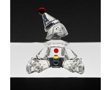 Swarovski Crystal Glass, Clown Puppet, boxed.