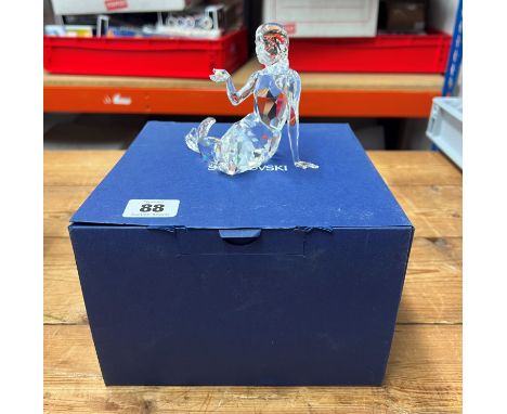 Swarovski Crystal Glass, 'Mermaid with pearl', boxed.