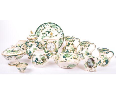 Masons - Chartreuse - A vintage 20th century Mason's chartreuse pattern bone china tea and dinner service comprising of bowl,
