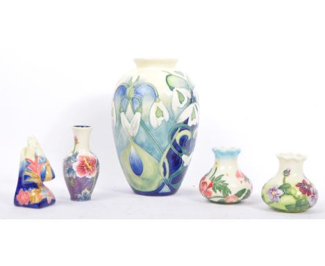 Old Tupton Vase - The collection - A vintage 20th century hand painted pottery ceramic vase designed by Jeanne McDougall. Tog