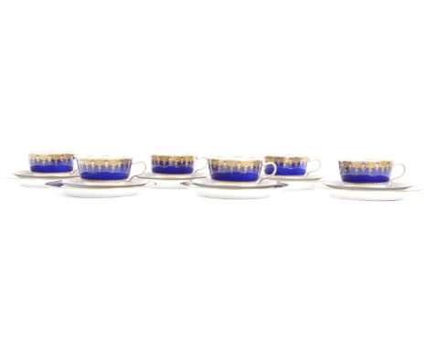 Wedgwood -&nbsp;A collection of late 20th century Wedgwood tea service / trios. Comprising of six tea cups and saucers, along