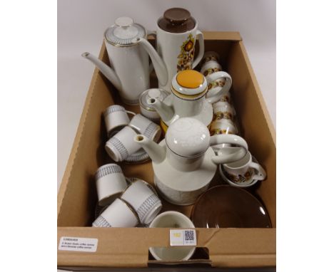 A Meakin Studio coffee service and a Bavarian coffee service  Condition Report Click here for further images, condition, auct